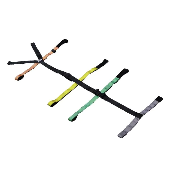 USA Color Coded 10-PT Patient Restraint Spine board Straps