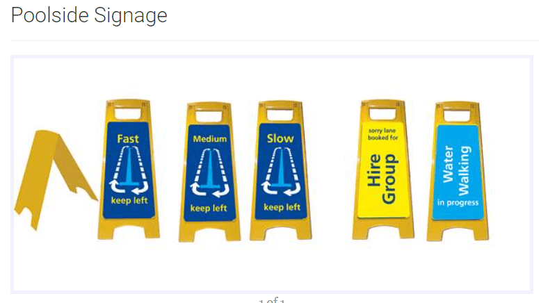 POOL SIGNAGE A BOARDS